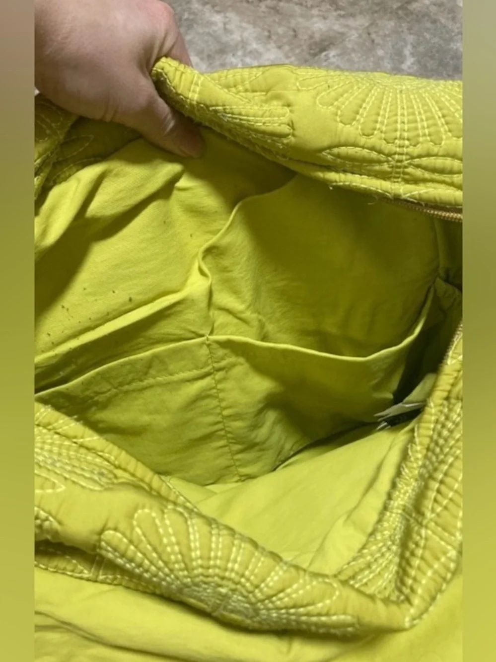 Petunia Pickle Bottom Chartreuse Quilted Diaper Backpack